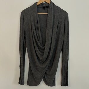 Fifteen Twenty Charcoal Long Sleeve Top